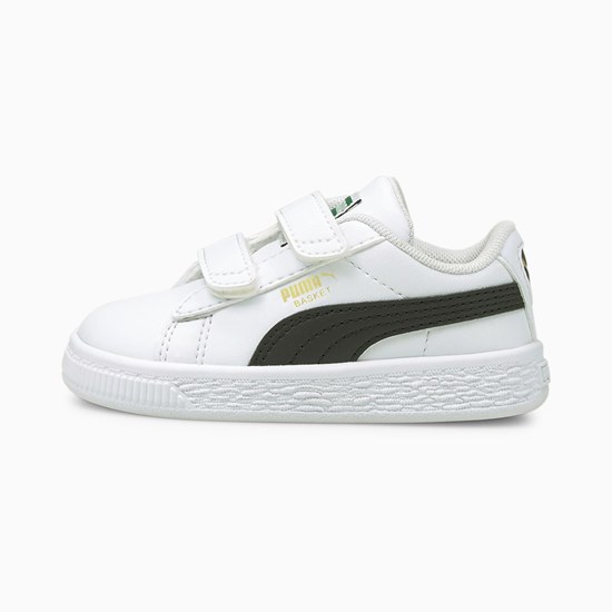 Chlapecké Tenisky Puma Basket Classic XXI Toddler Bílé Černé | 837MCGIKZ