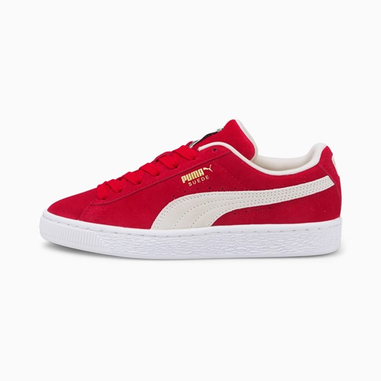 Chlapecké Tenisky Puma Suede Classic XXI JR Červené Bílé | 849IQKBAJ