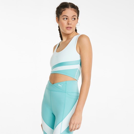 Dámské Tank Tops Puma EVERSCULPT Fitted Tréninková Blankyt | 9623540-RU