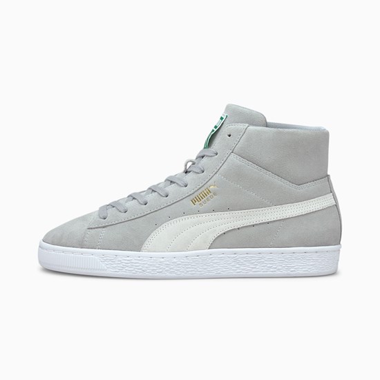 Dámské Tenisky Puma Suede Mid XXI Bílé | WVBYA1784