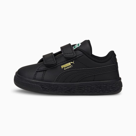 Dívčí Tenisky Puma Basket Classic XXI Toddler Černé Černé | 957LUVCBE