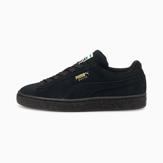 Dívčí Tenisky Puma Suede Classic XXI JR Černé Černé | 405ZXSNTH