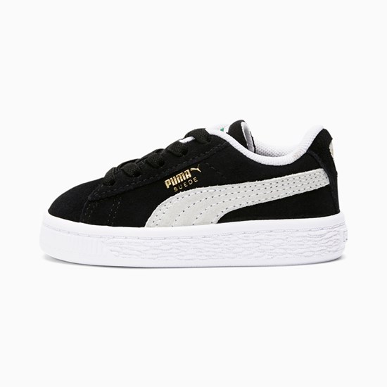 Dívčí Tenisky Puma Suede Classic XXI Toddler Černé Bílé | 576HQGIFY