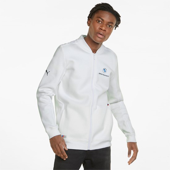 Pánské Bundy Puma BMW M Motorsport Sweat Bílé | 604397-JRW