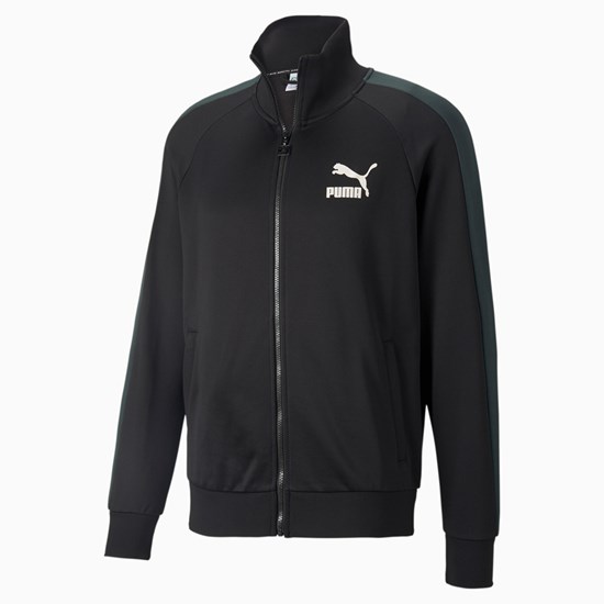 Pánské Bundy Puma Iconic T7 Track Černé Zelene | 385106-LOA