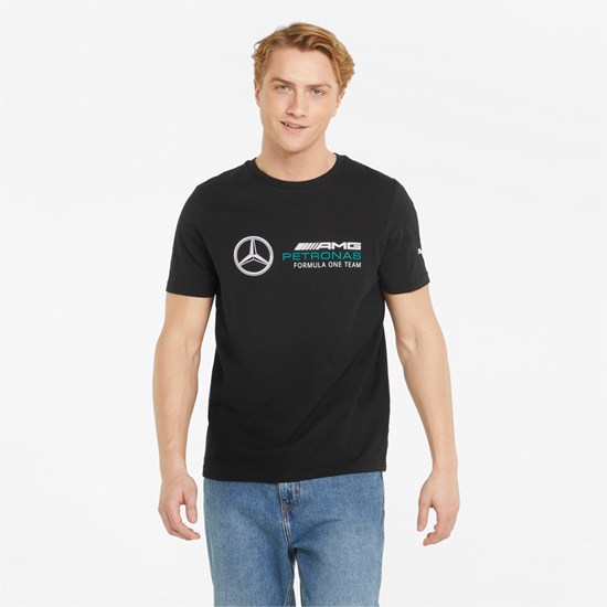 Pánské Běžecké Tričko Puma Mercedes F1 ESS Logo Černé | 135SLZBNG