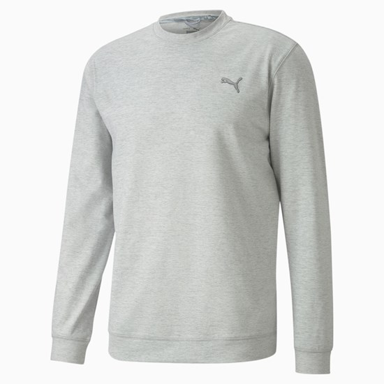 Pánské Mikiny Puma Cloudspun Crewneck High Rise Heather | JFCB02361