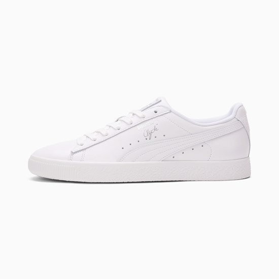 Pánské Tenisky Puma Clyde Core Foil Bílé Stříbrné | PFU-643570