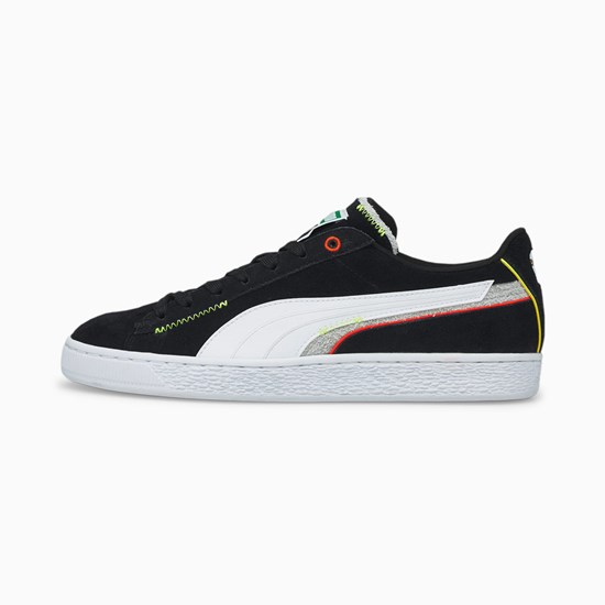 Pánské Tenisky Puma Suede Displaced Černé Bílé | BZV-165482