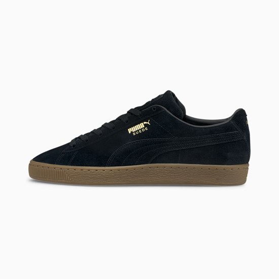 Pánské Tenisky Puma Suede Gum Černé | PAZ-031652