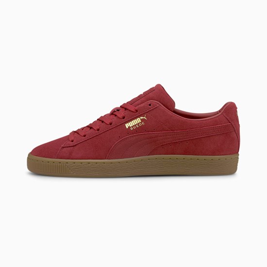 Pánské Tenisky Puma Suede Gum Červené | YRT-314250