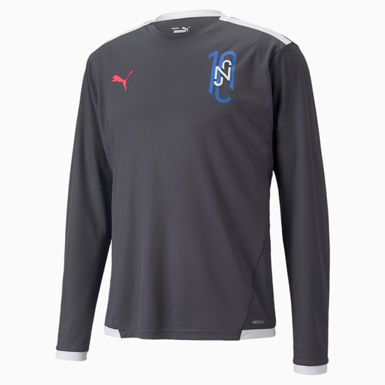 Pánské Tričko Puma Neymar Jr Long Sleeve Ebony | 804LNJEIW